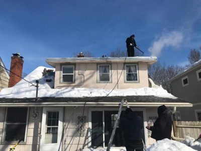Rooftop Ice Dam Cleaning